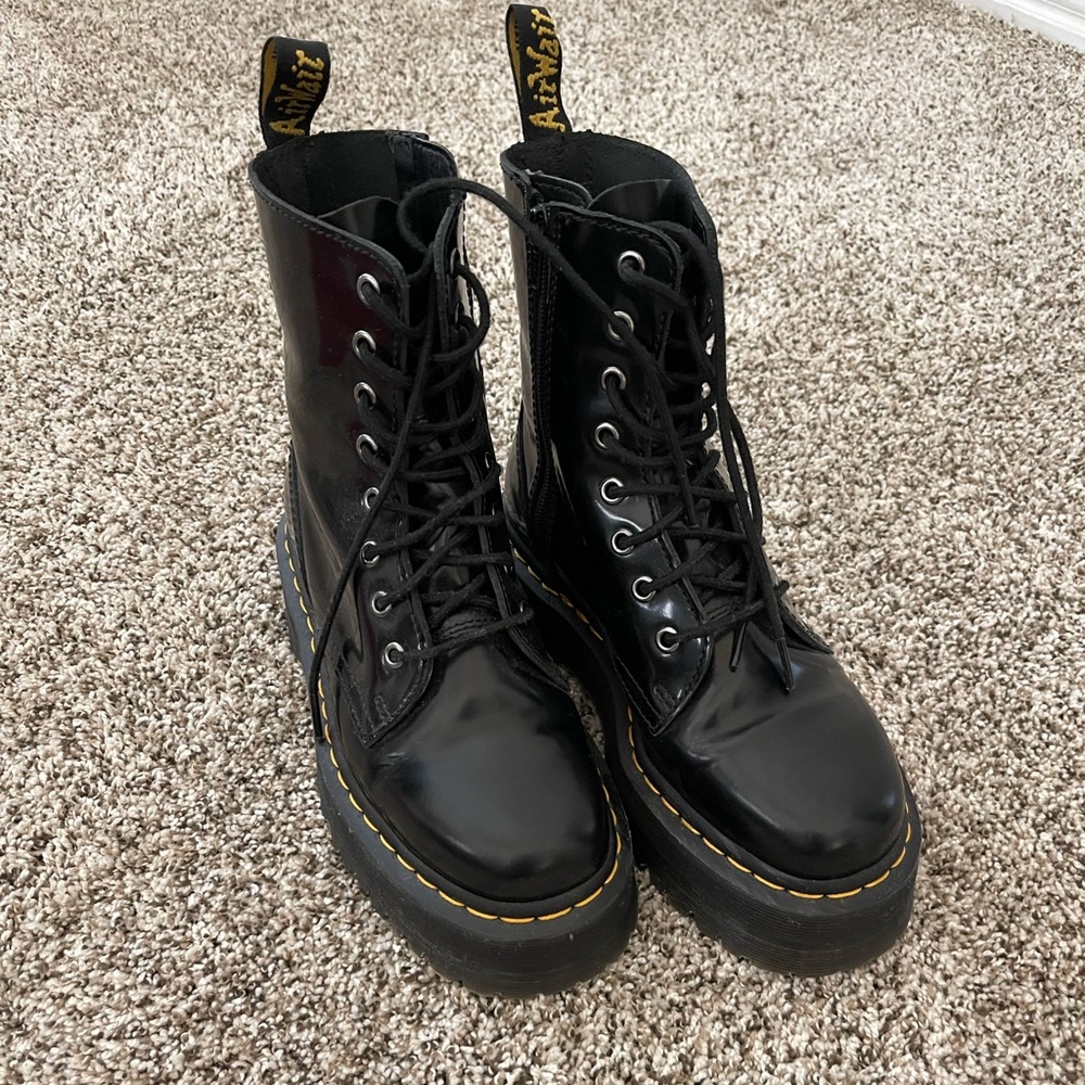 Black Platform Dr. Martens